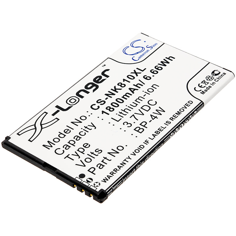 Replacement Battery for Nokia Lumia 810 – Mobile, SmartPhone – 1800mAh / 3.7V - image 1