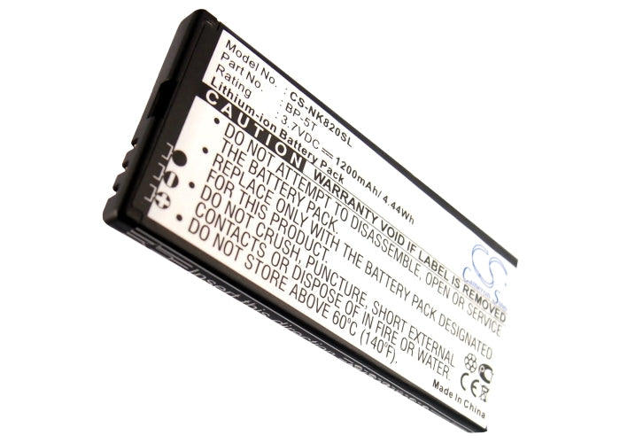Replacement Battery for Nokia Arrow – Mobile, SmartPhone – 1200mAh/4.44Wh / 3.7V