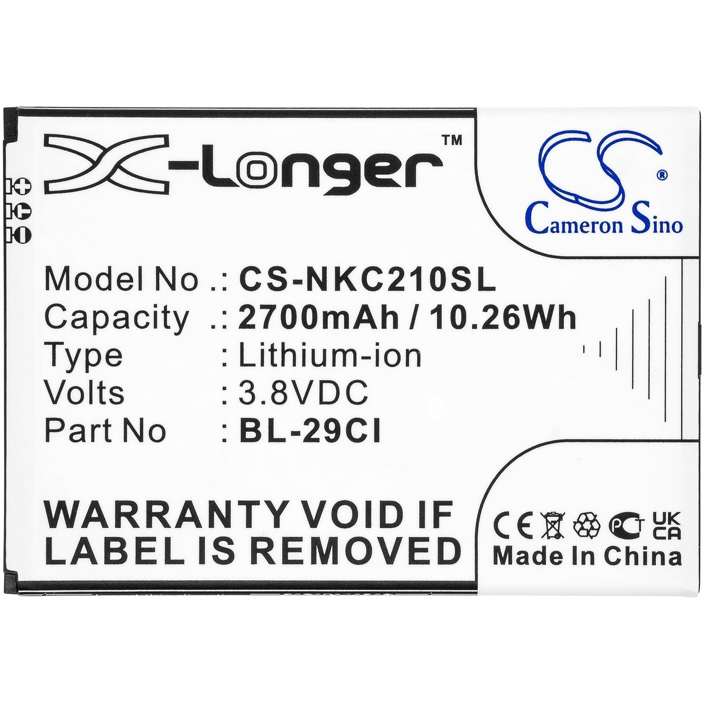 Replacement Battery for Nokia C21 – Mobile, SmartPhone – 2700mAh / 3.8V - image 3