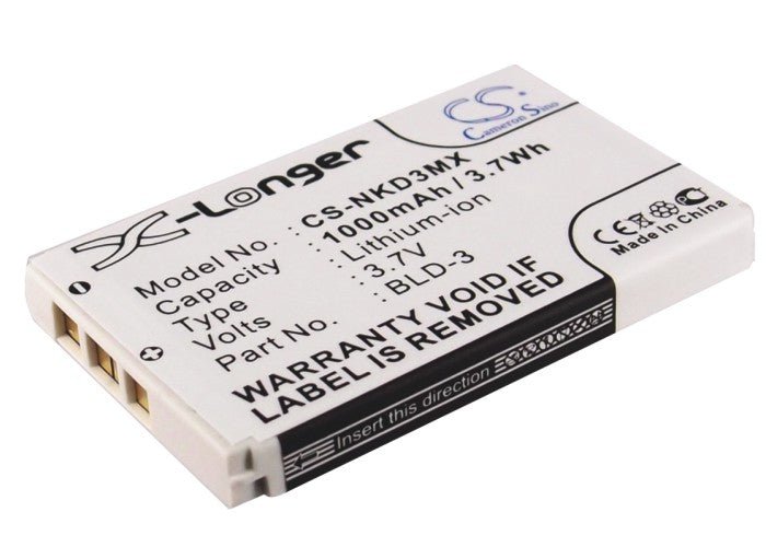 Replacement Battery for Nokia 7250i – Mobile, SmartPhone – 1000mAh / 3.7V - image 1