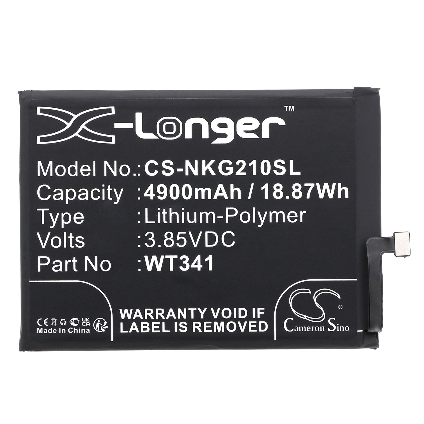 Replacement Battery for Nokia G21 – Mobile, SmartPhone – 4900mAh / 18.87Wh / 3.85V