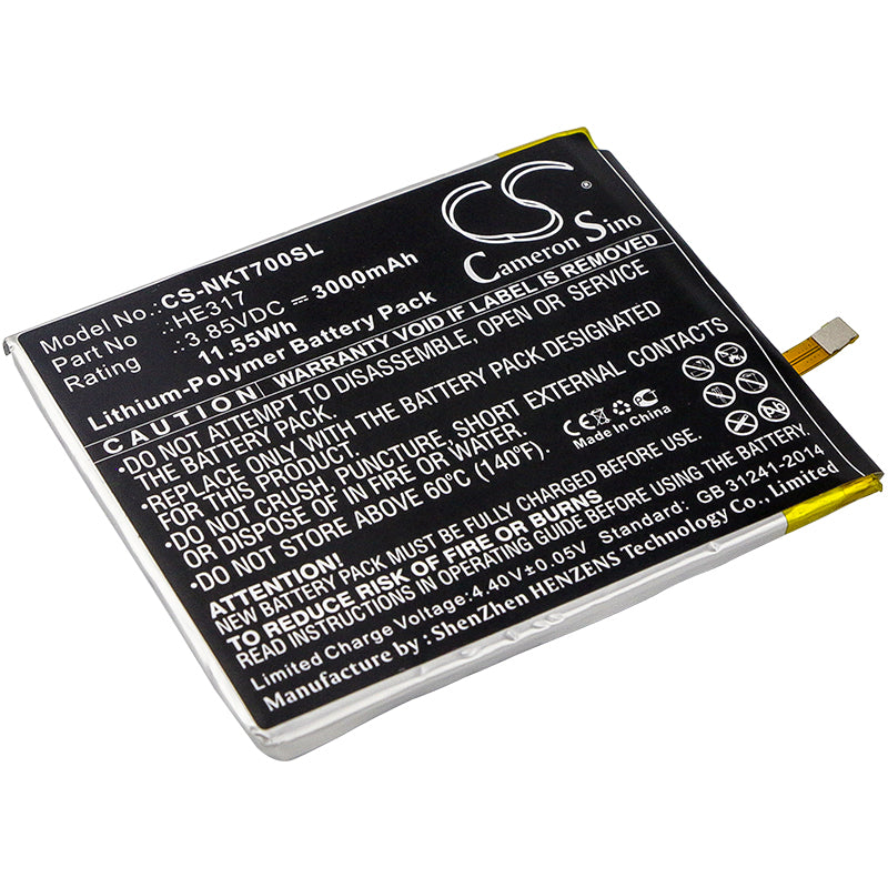 Replacement Battery for Nokia 7 – Mobile, SmartPhone – 3000mAh / 3.85V - image 1