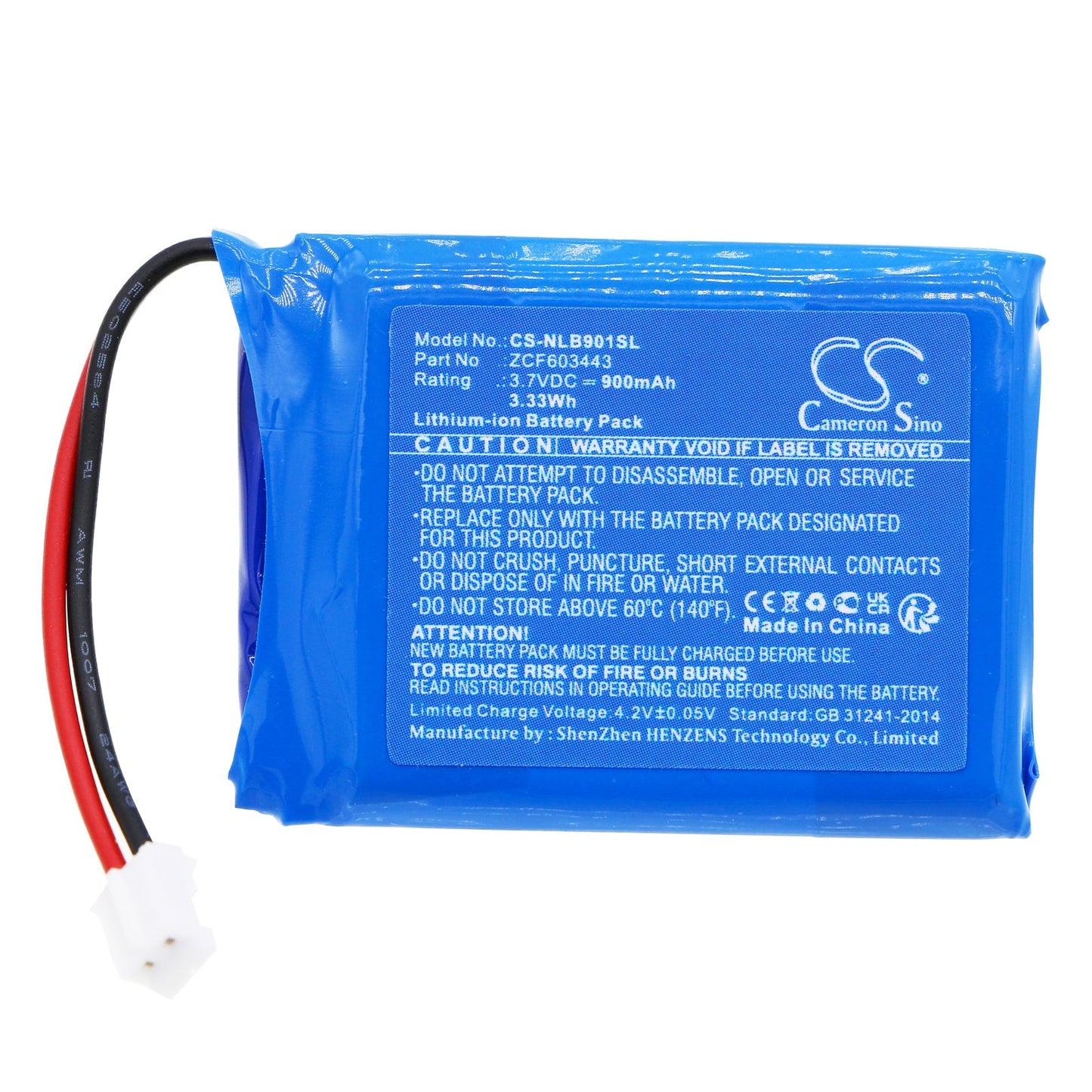 Replacement Battery for Nolan N-COM 901 X – Wireless Headset – 900mAh / 3.7V - image 3