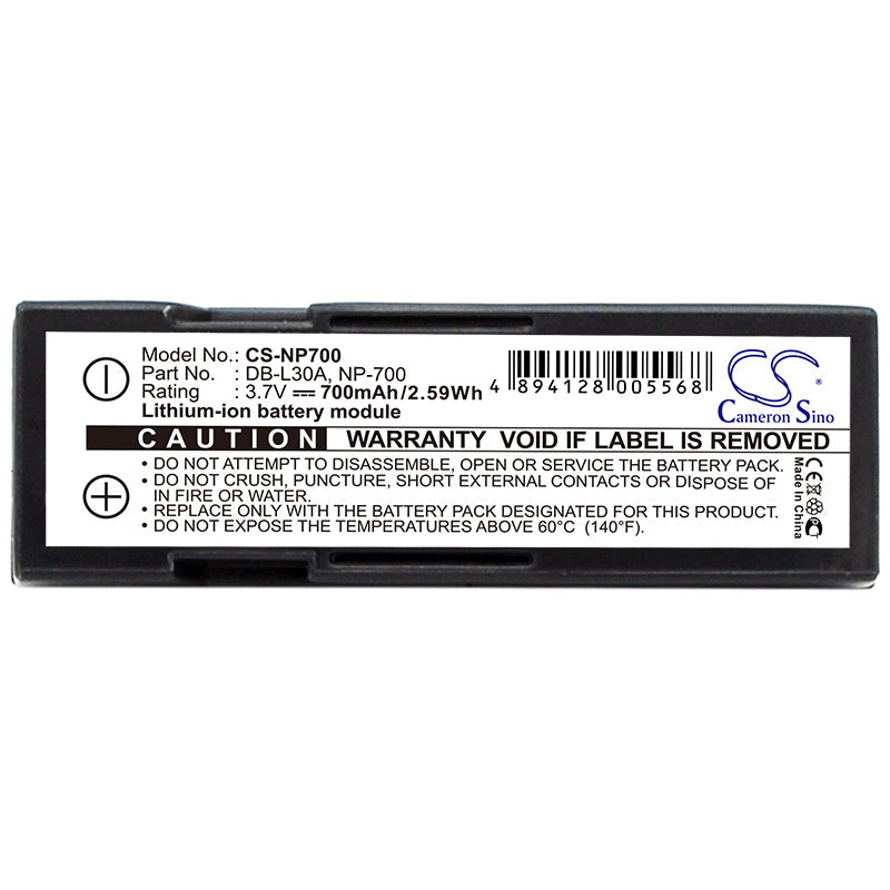 Replacement Battery for Sanyo Xacti VPC-A5 – Camera – 700mAh / 3.7V
