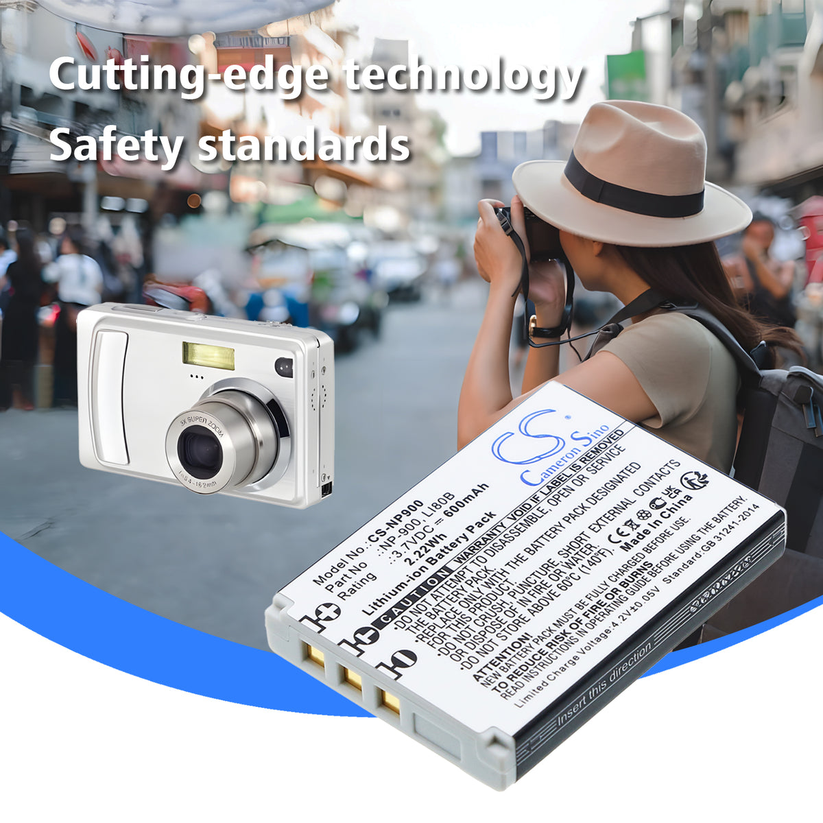 Replacement Battery for UFO | Voigtlander | Traveler | Praktica | Avant | Kyocera | SVP | SeaLife | AOSTA | Acer | Minox | Polaroid | Revue | Airis