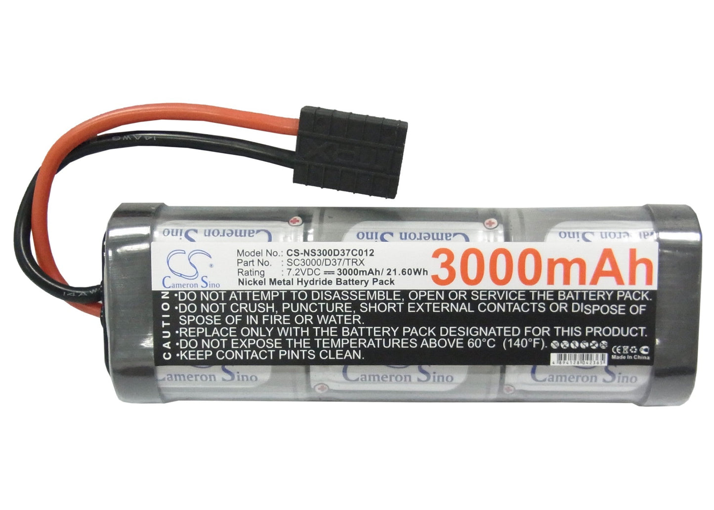 Replacement Battery for RC CS-NS300D37C012 – Cars – 3000mAh / 7.2V