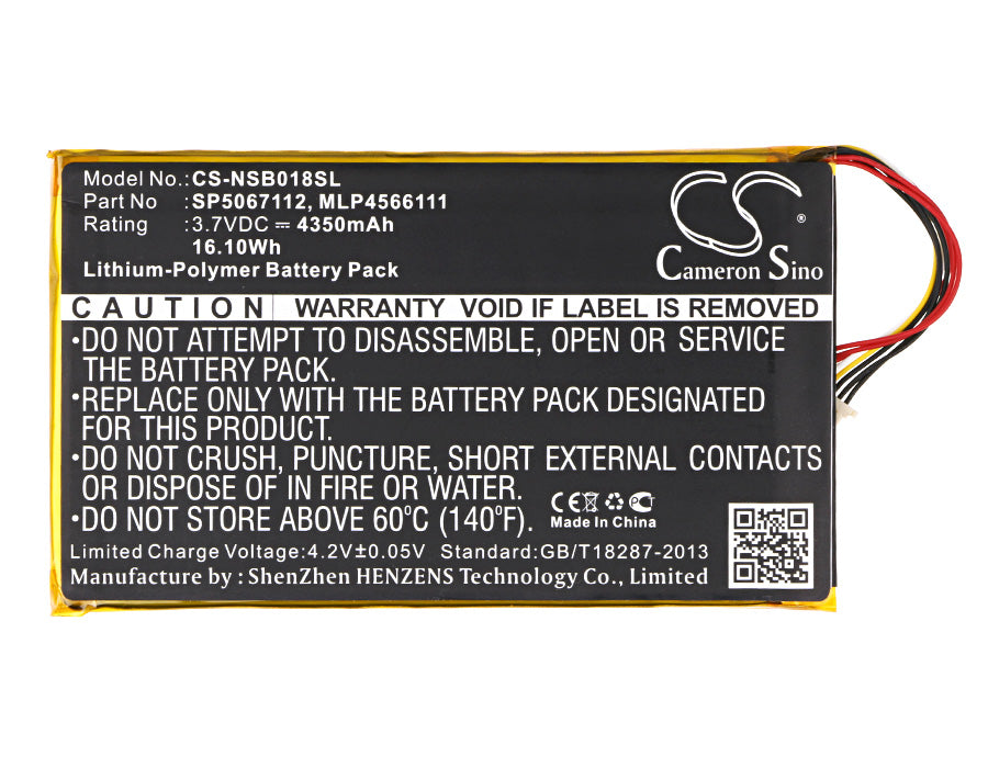 Replacement Battery for Fuhu Nabi DreamTab HD8 – Tablet – 4350mAh / 3.7V - image 5