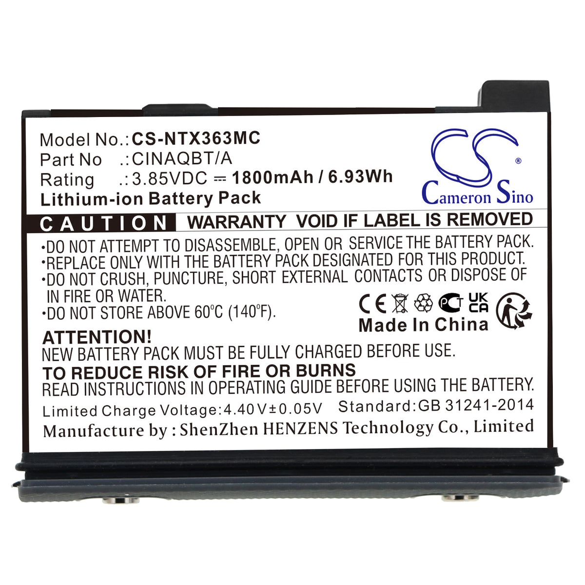 Replacement Battery for Insta360 One X3 – Camera – 1800mAh / 3.85V