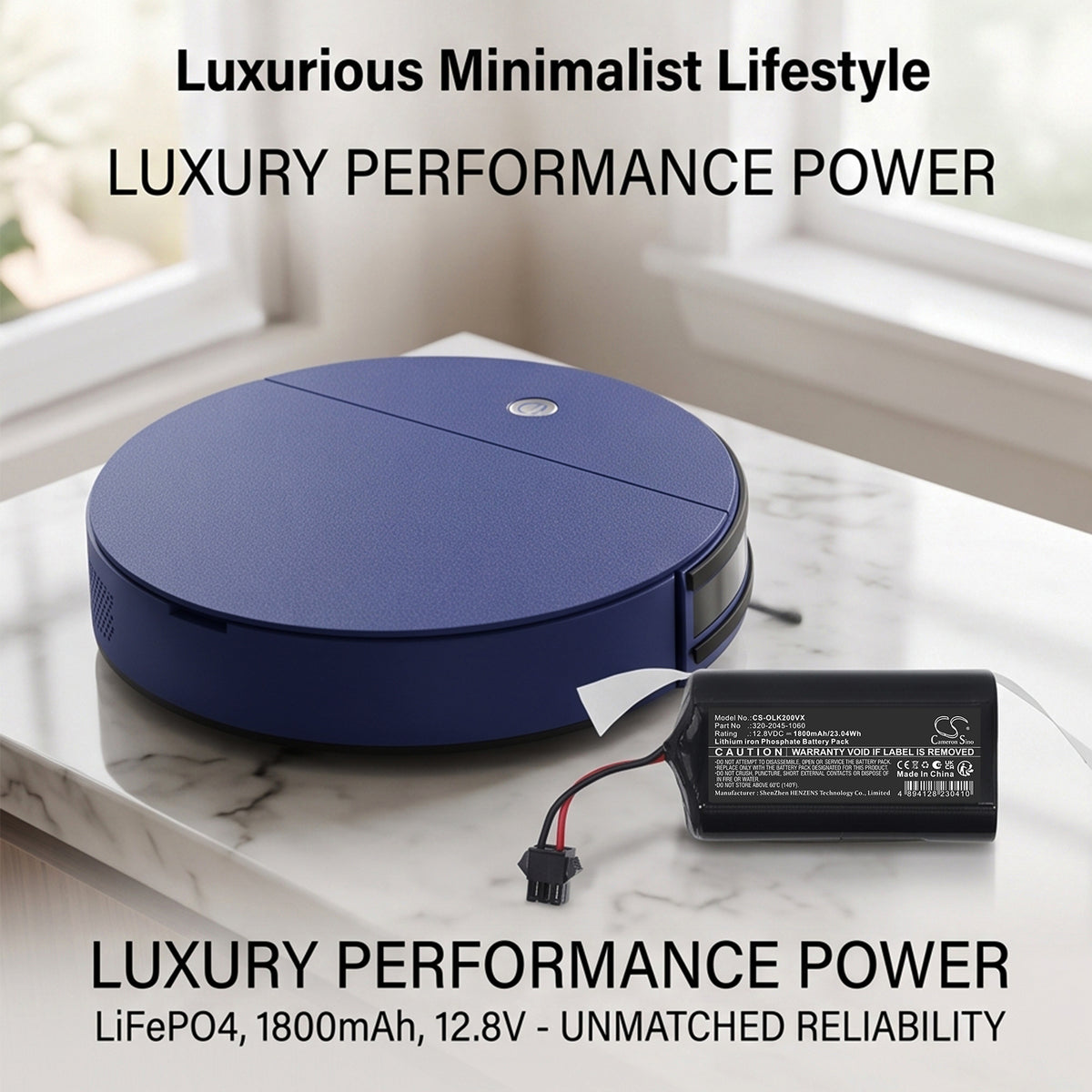 Replacement Battery for OKP Life K3 – Vacuum – 1800mAh / 12.8V