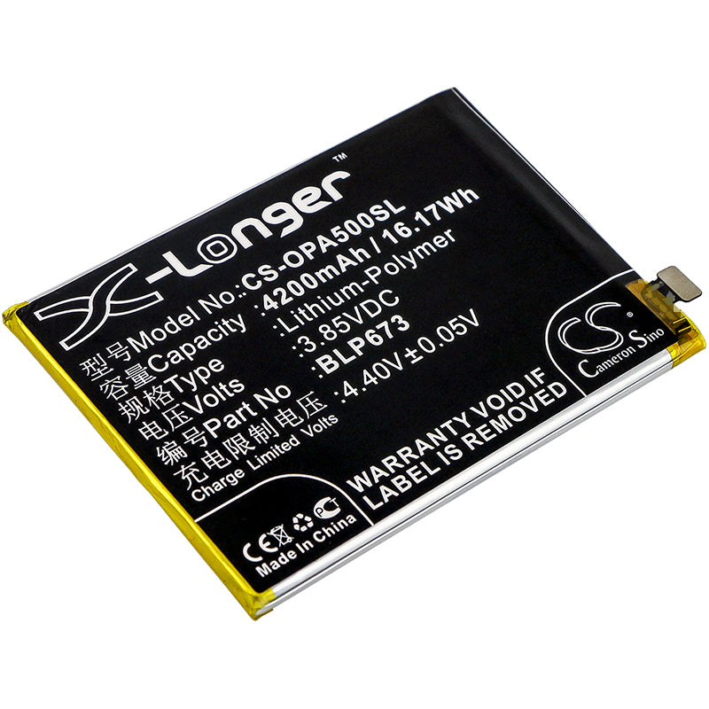 Replacement Battery for Oppo A3s – Mobile, SmartPhone – 4200mAh / 3.85V - image 1
