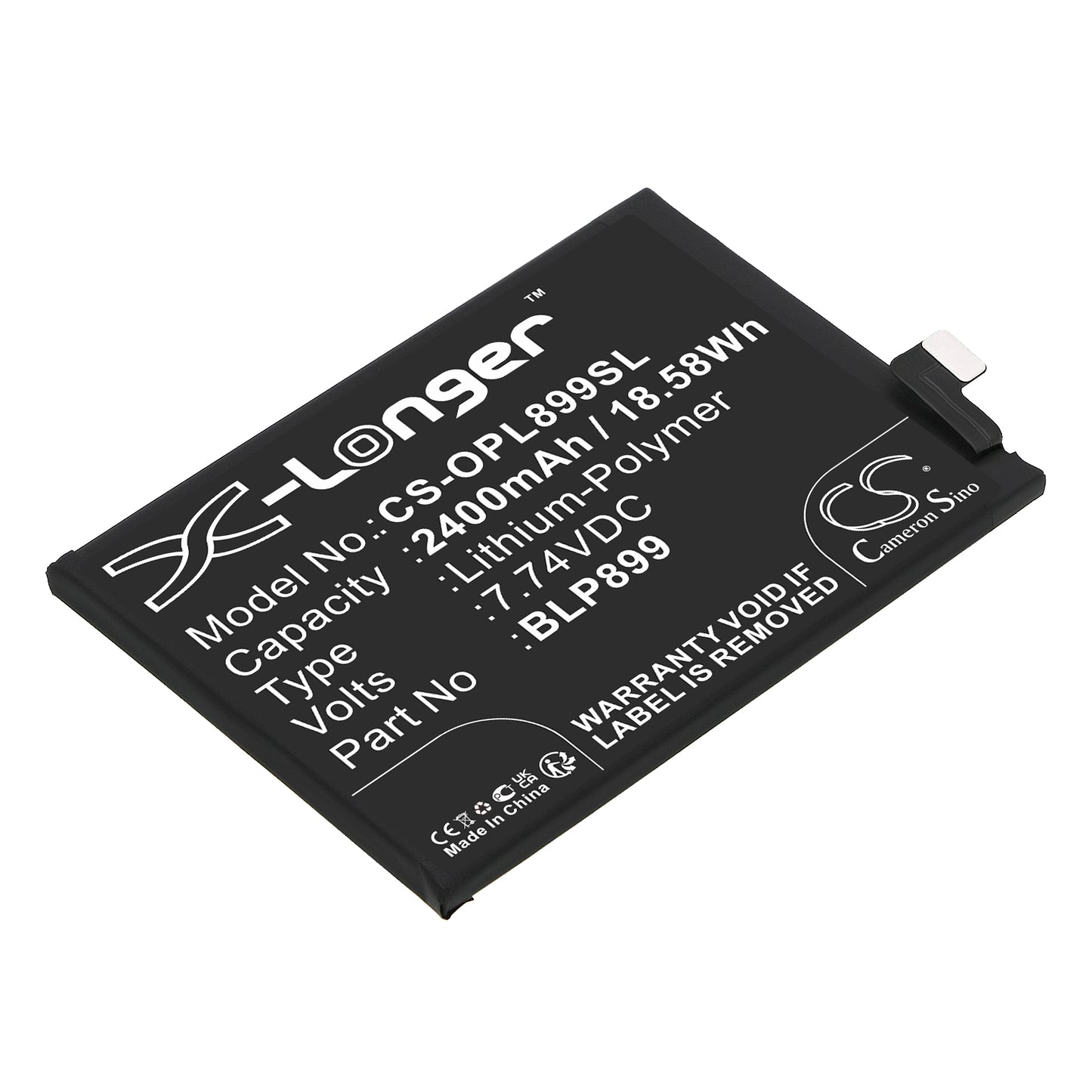 Replacement Battery for OnePlus 10 Pro – Mobile, SmartPhone – 2400mAh / 7.74V - image 1