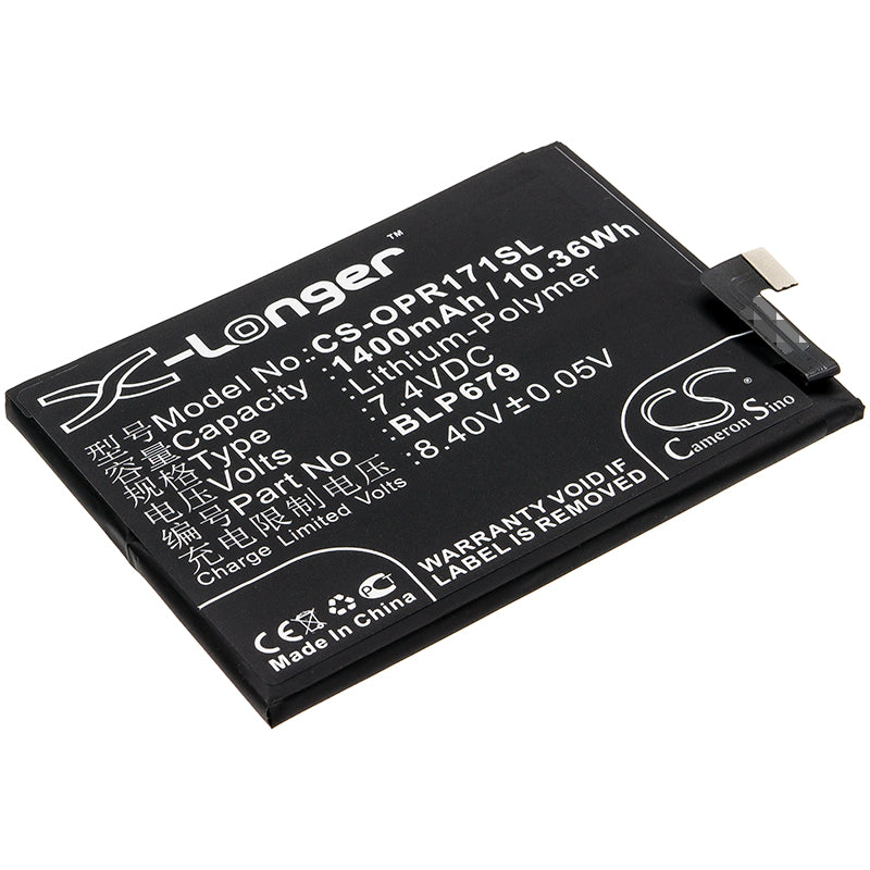 Replacement Battery for Oppo R17 Pro – Mobile, SmartPhone – 1400mAh / 7.4V - image 1