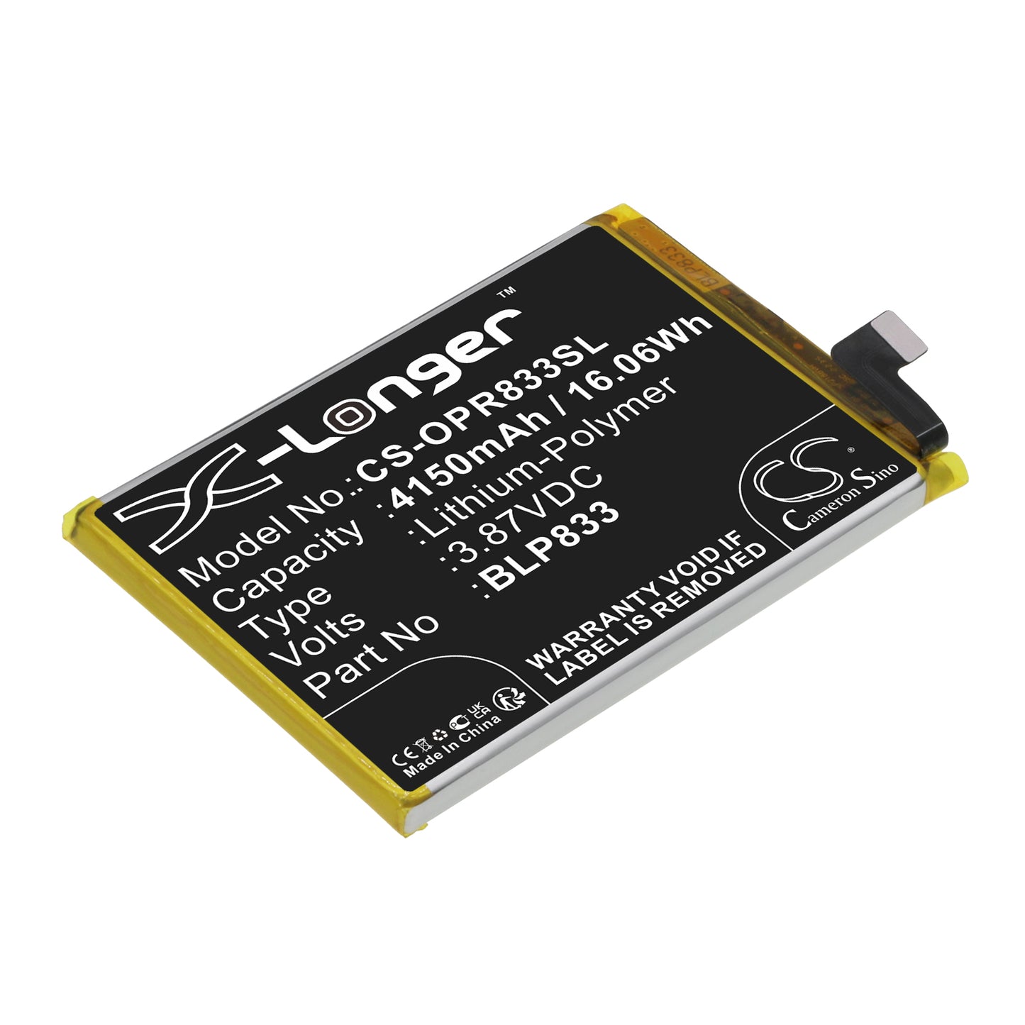 Replacement Battery for Oppo Realme V15 5G – Mobile, SmartPhone – 4150mAh / 3.87V - image 1