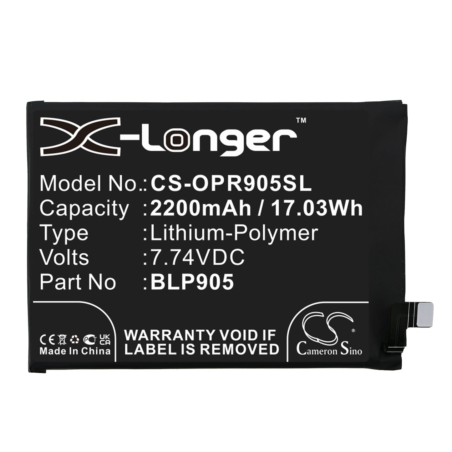 Replacement Battery for Oppo Reno 7 Pro 5G – Mobile, SmartPhone – 2200mAh / 7.74V - image 3