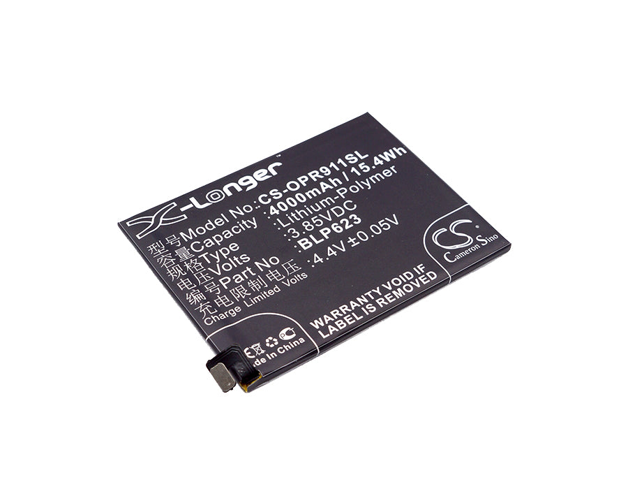 Replacement Battery for Oppo R9s Plus – Mobile, SmartPhone – 4000mAh / 3.85V - image 1