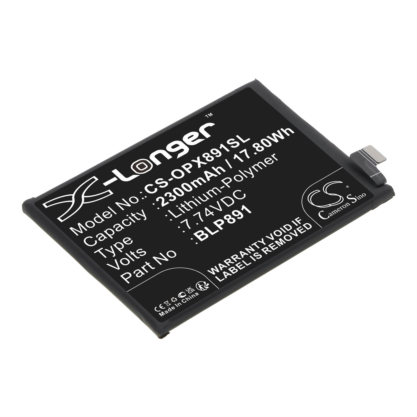 Replacement Battery for Oppo Find X5 5G – Mobile, SmartPhone – 2300mAh / 7.74V - image 1