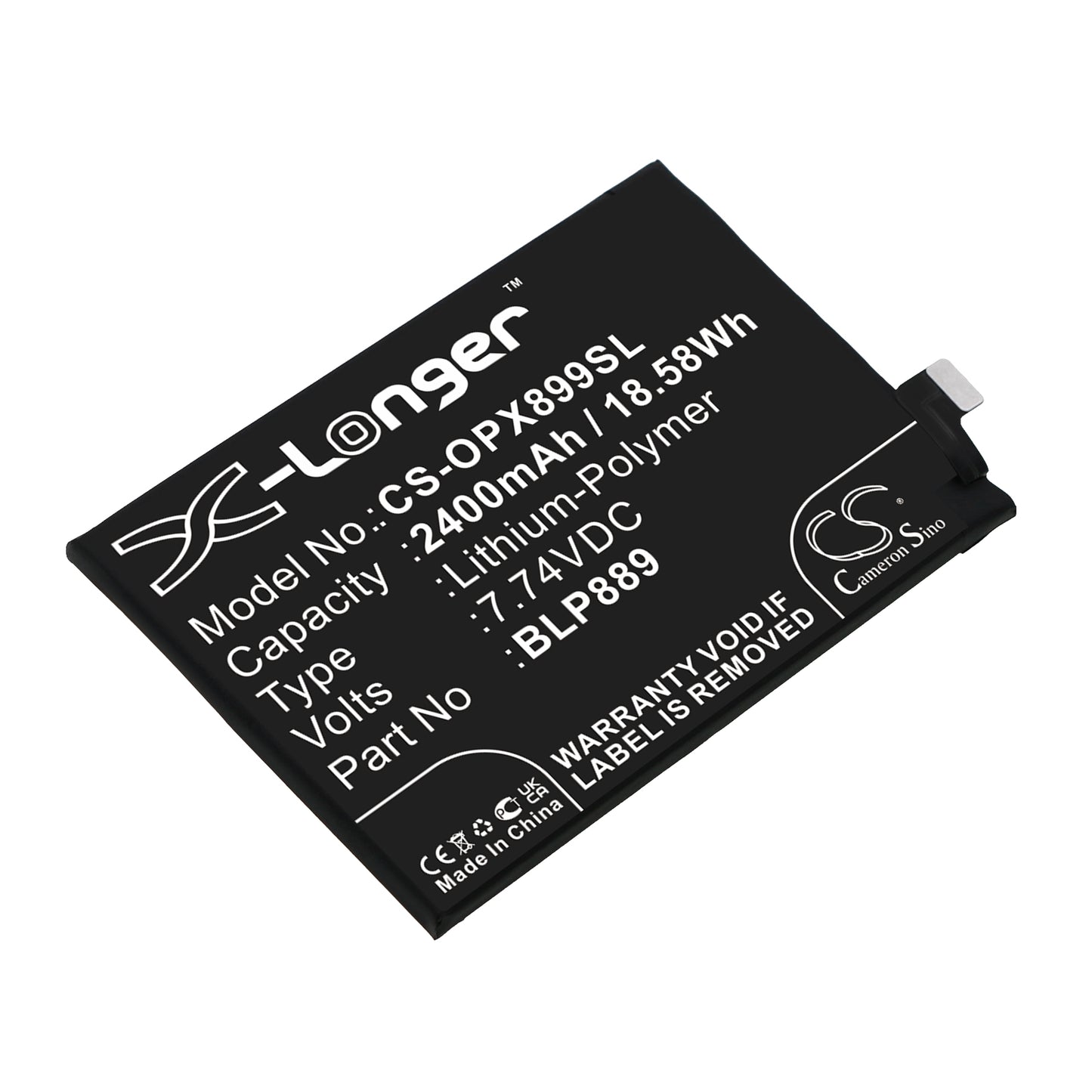 Replacement Battery for Oppo Find X5 Pro – Mobile, SmartPhone – 2400mAh / 7.74V - image 1