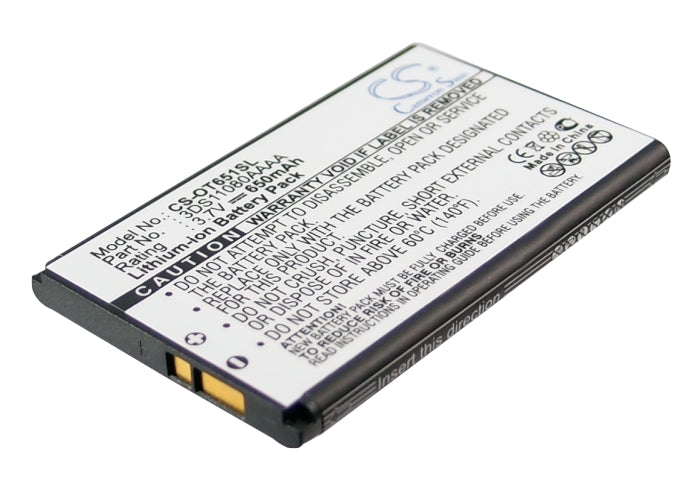 Replacement Battery for Tchibo | Alcatel Kompact 106 – Mobile, SmartPhone – 650mAh / 3.7V - image 1