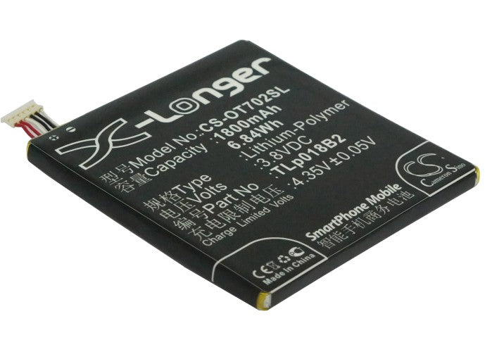 Replacement Battery for TCL | Alcatel P600 – Mobile, SmartPhone – 1800mAh / 3.8V - image 1