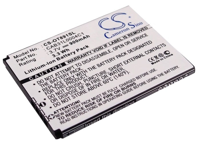 Replacement Battery for Vodafone | Mегафон | Alcatel | TCL 555 – Mobile, SmartPhone – 900mAh / 3.7V - image 1