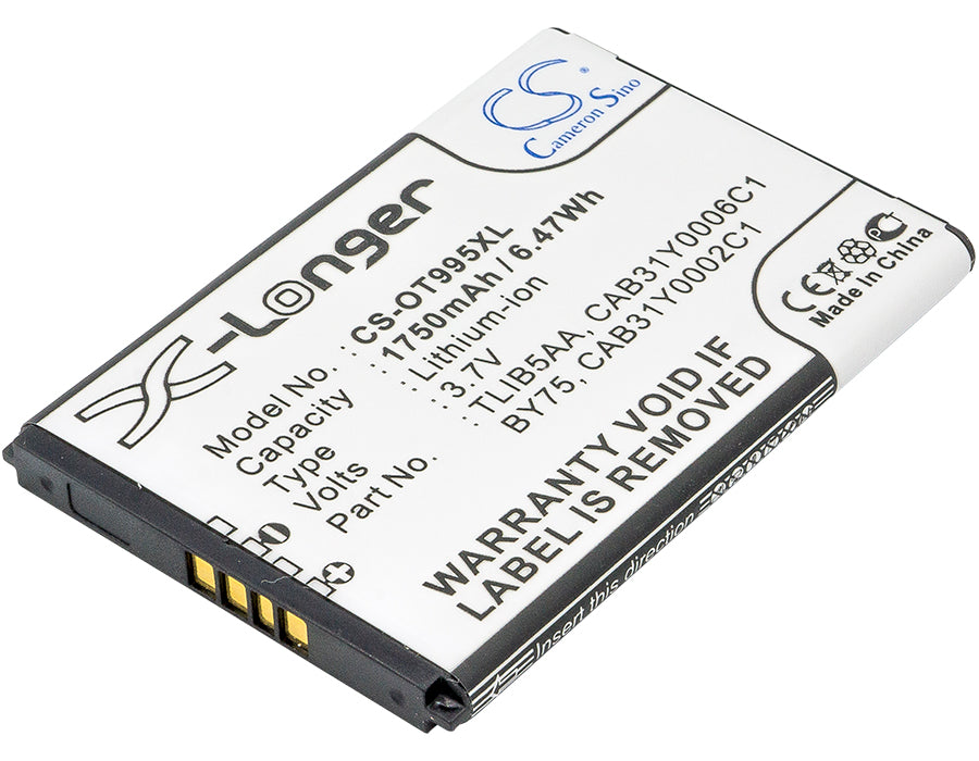 Replacement Battery for MTC | Mегафон | TCL | Alcatel | MegaFon | SRF 968 – Mobile, SmartPhone – 1750mAh / 3.7V - image 1