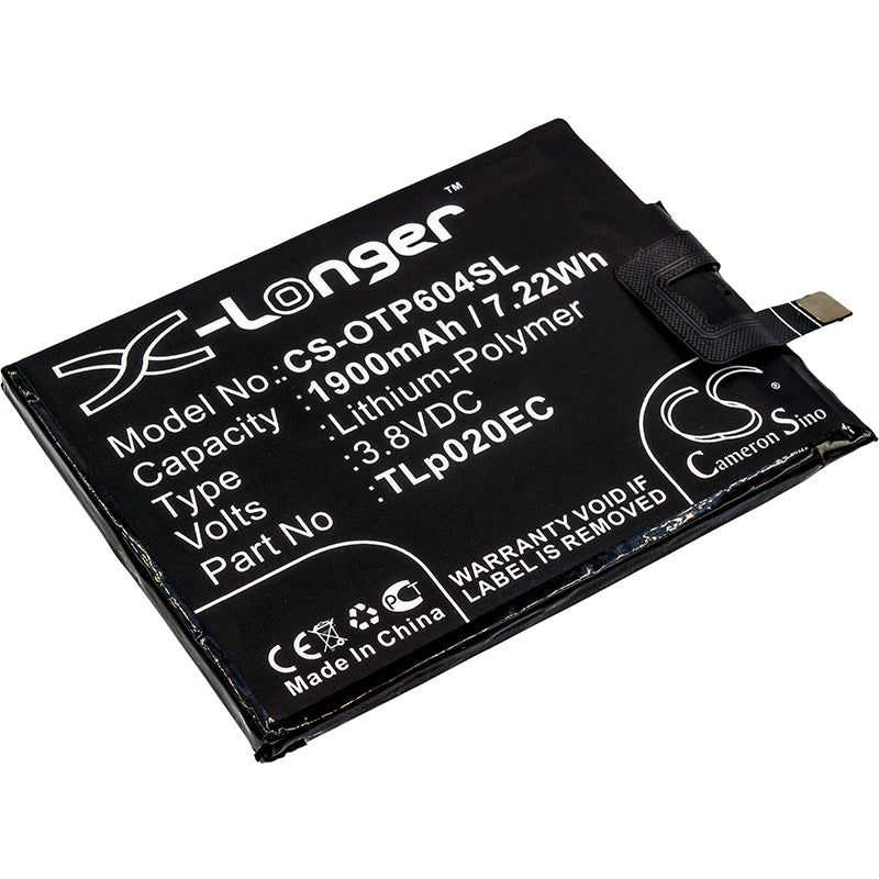 Replacement Battery for Alcatel One Touch Pop Up – Mobile, SmartPhone – 1900mAh / 3.8V - image 1