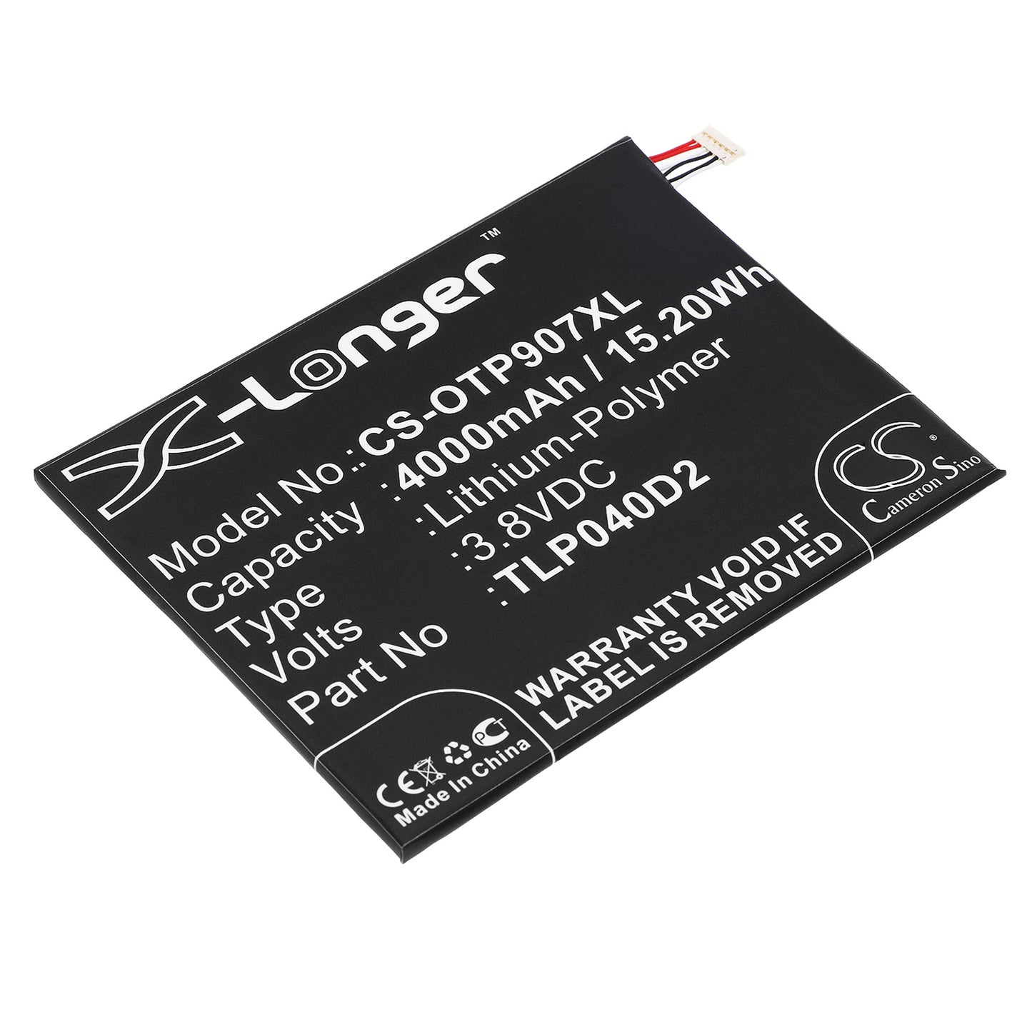 Replacement Battery for Alcatel One Touch Pixi 3 7 – Mobile, SmartPhone – 4000mAh / 3.8V - image 1
