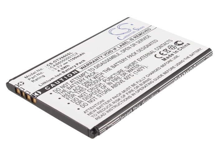 Replacement Battery for Alcatel | Vodafone V860 – Mobile, SmartPhone – 1100mAh / 3.7V - image 1