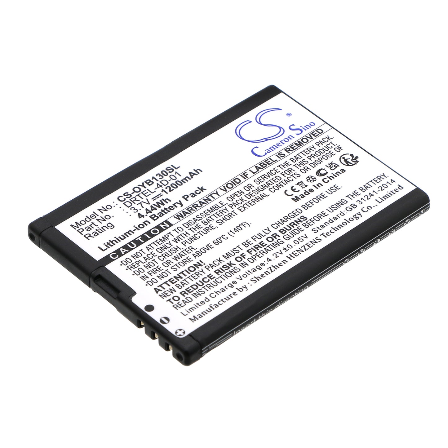 Replacement Battery for Bea-fon | Olympia | MaxCom | MyPhone T850 – Mobile, SmartPhone – 1200mAh / 3.7V - image 1