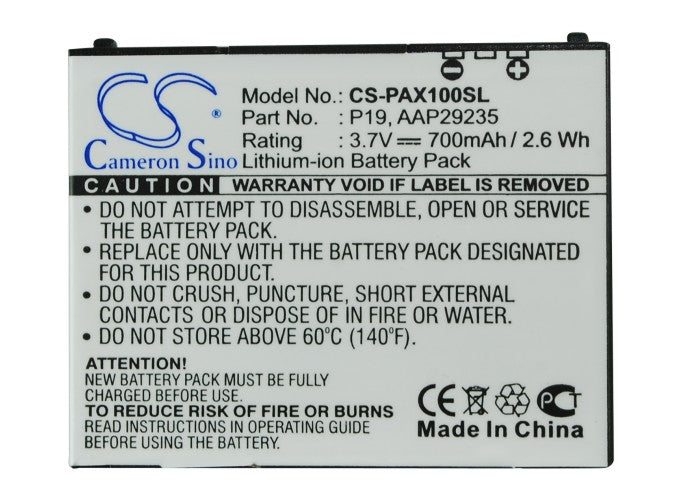 Replacement Battery for Panasonic P-01A – Mobile, SmartPhone – 700mAh / 3.7V