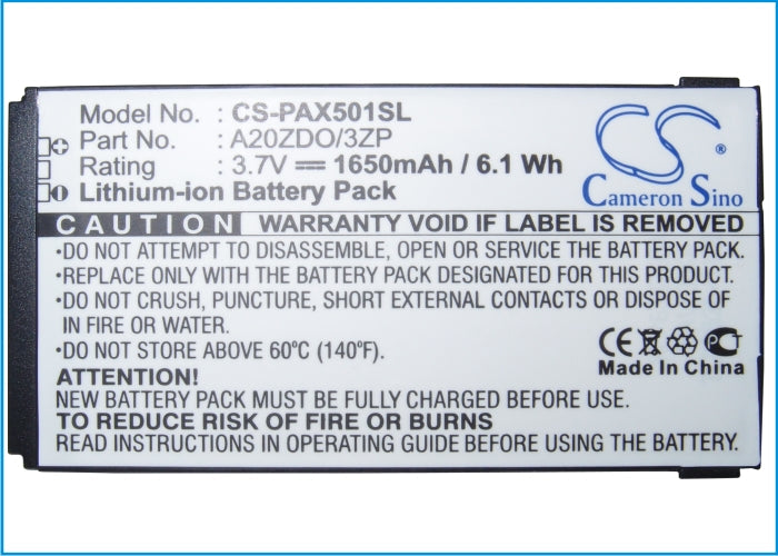 Replacement Battery for Philips X130 – Mobile, SmartPhone – 1650mAh / 6.11Wh / 3.7V