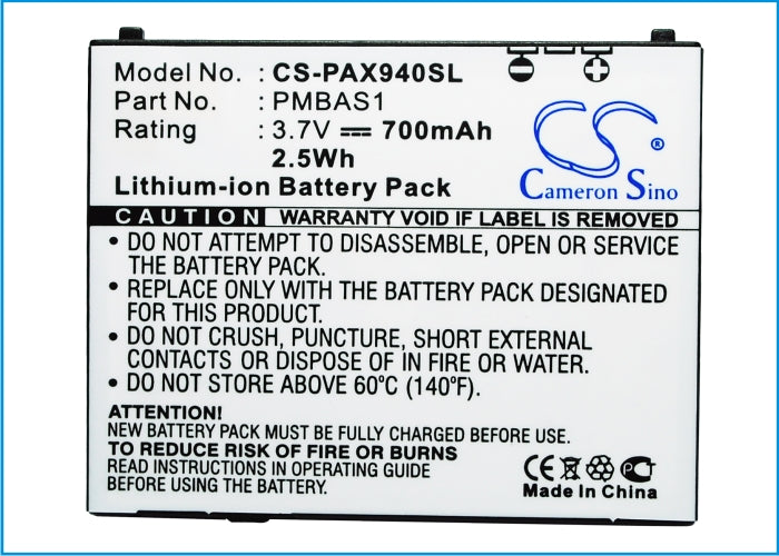 Replacement Battery for Panasonic 001P – Mobile, SmartPhone – 700mAh / 3.7V