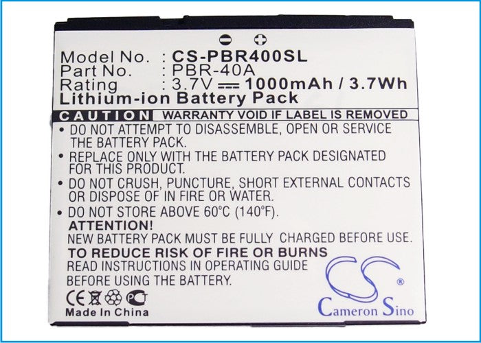 Replacement Battery for Pantech Laser P9050 – Mobile, SmartPhone – 1000mAh / 3.7V