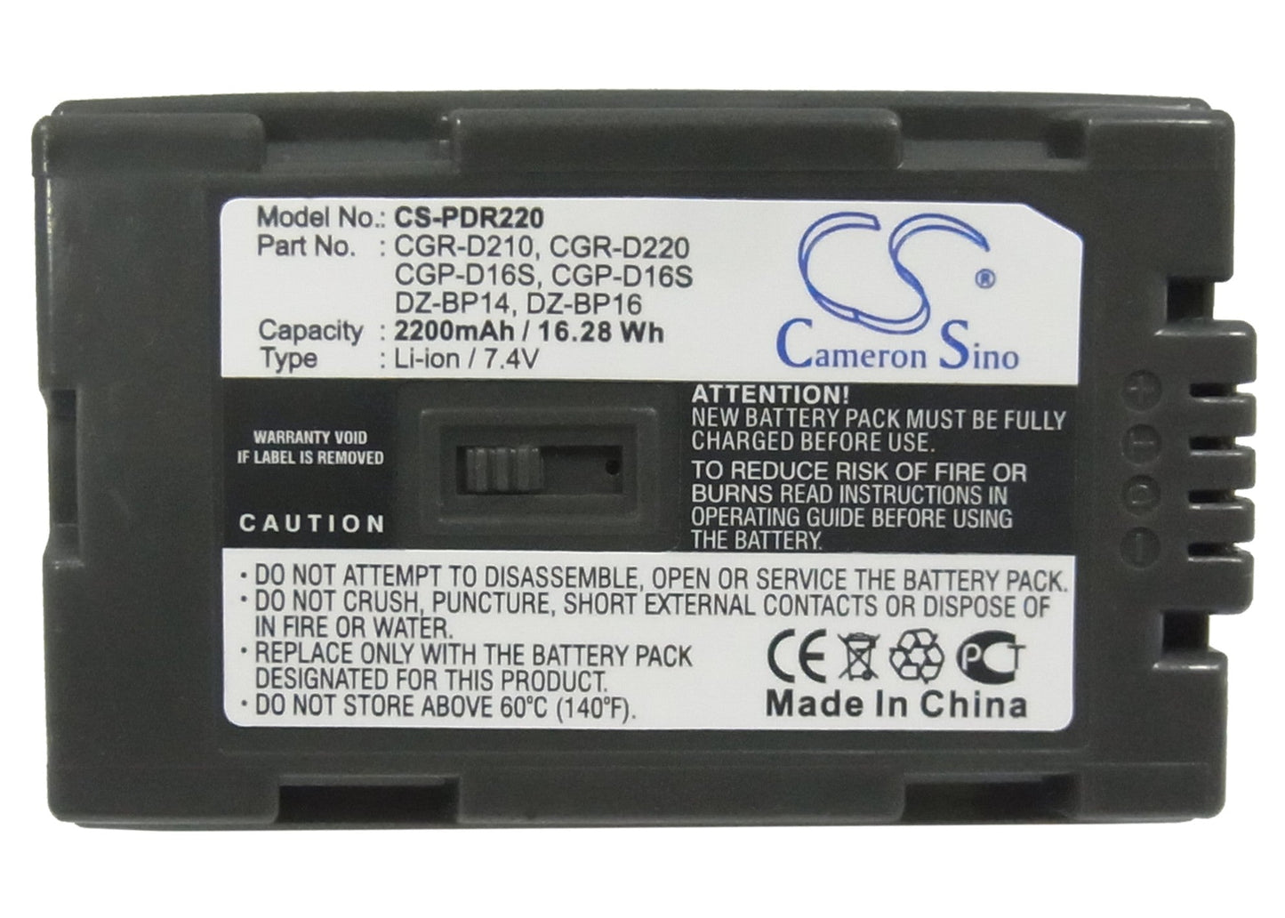 Replacement Battery for HITACHI DZ-MV200A – Camera – 2200mAh / 7.4V