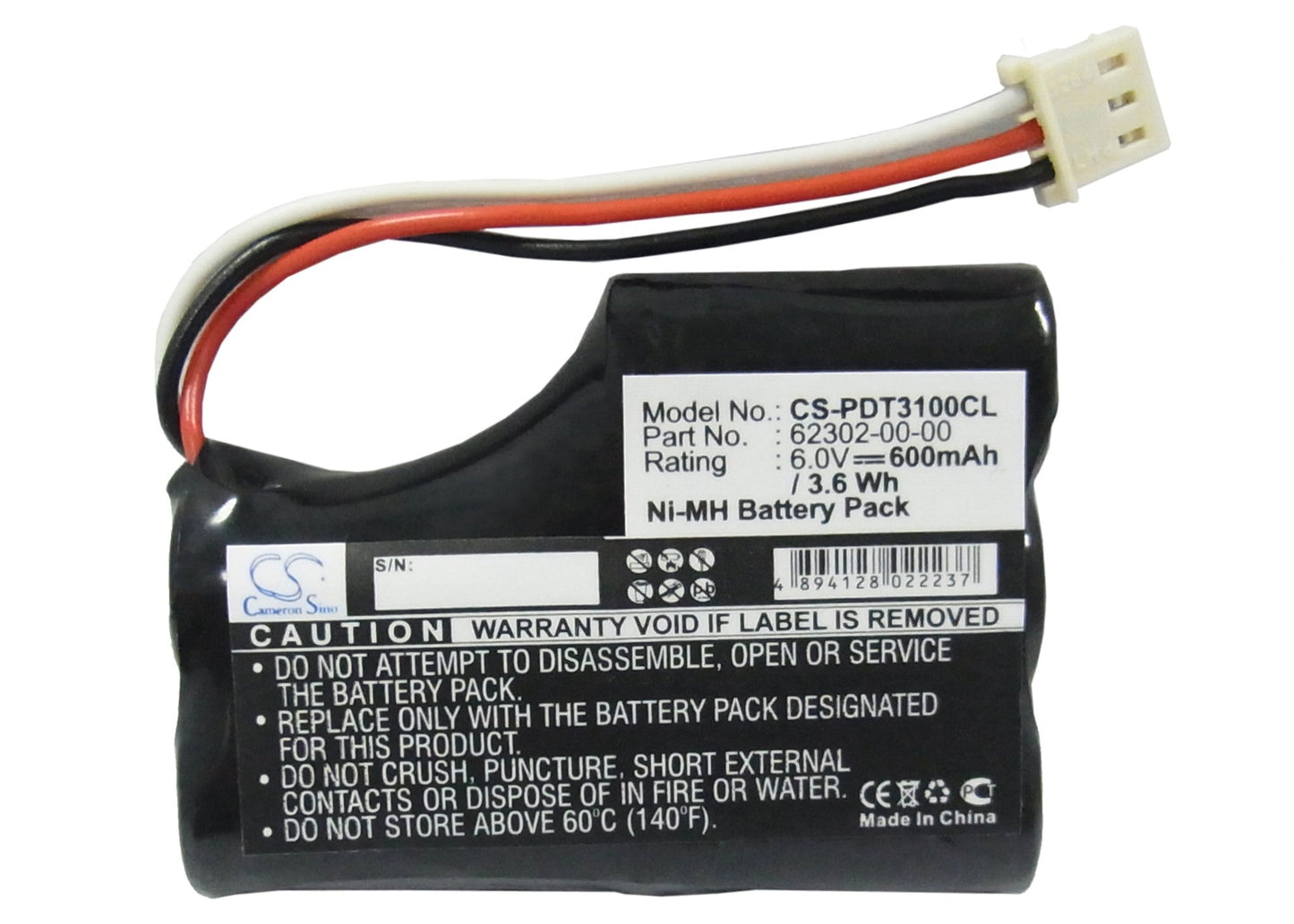 Replacement Battery for Symbol PDT 3100 – Barcode Scanner – 750mAh / 6.0V