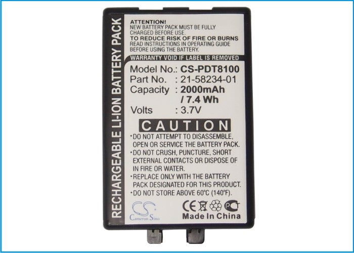 Replacement Battery for Symbol PDT8100 – Barcode Scanner – 2000mAh / 3.7V