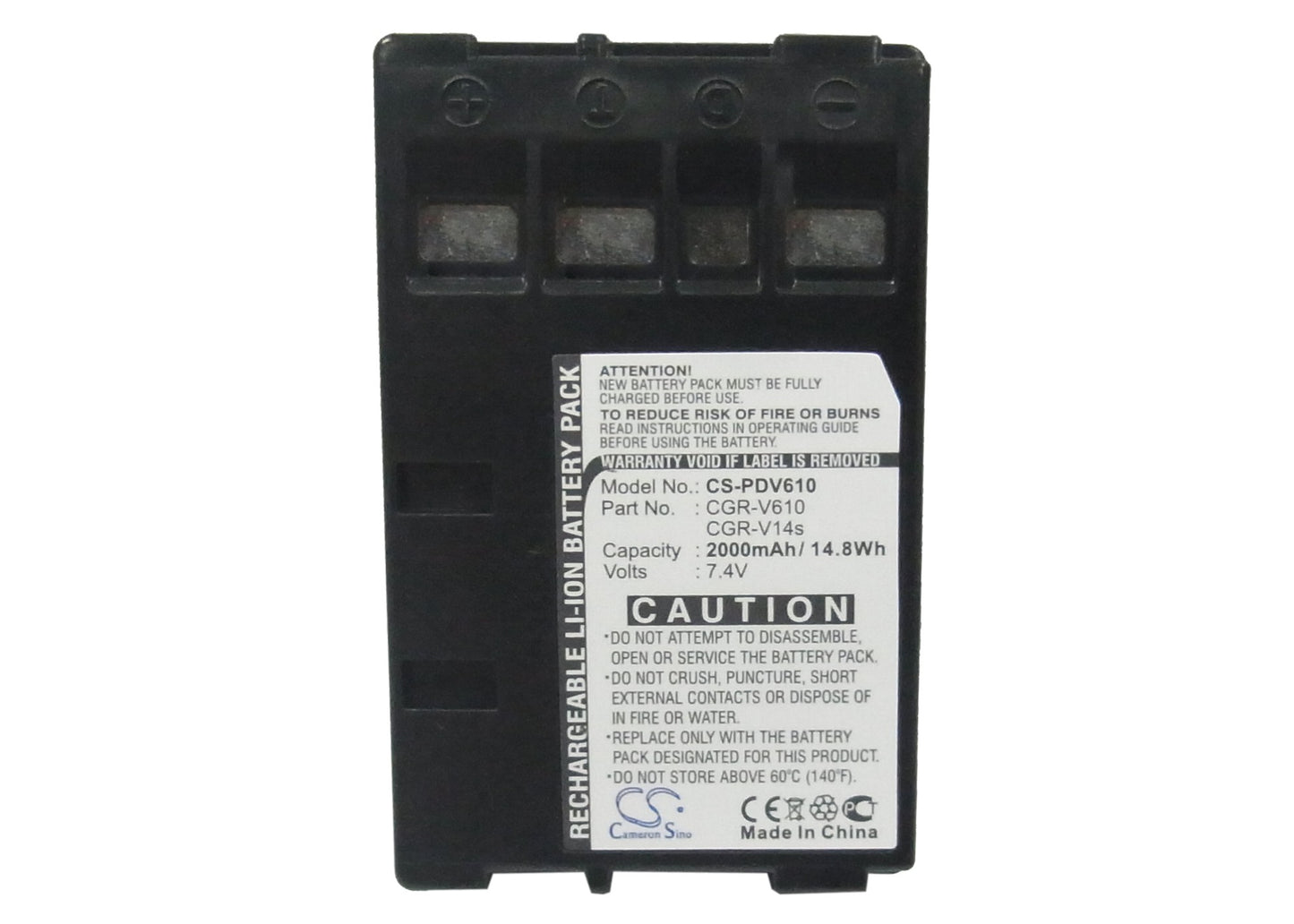 Replacement Battery for Panasonic NVRX64 – Camera – 2000mAh / 7.4V - image 5