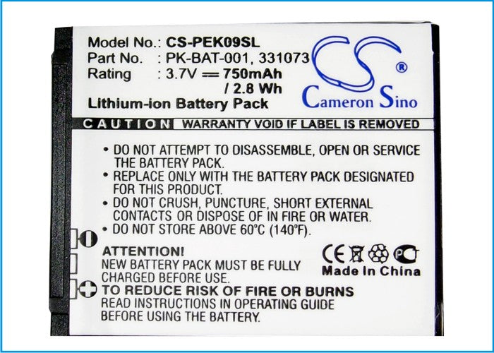 Replacement Battery for Peek 9 – Mobile, SmartPhone – 750mAh / 3.7V