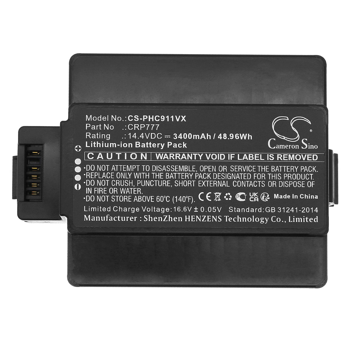 Replacement Battery for ICLEBO | Philips Free – Vacuum – 3400mAh / 14.4V