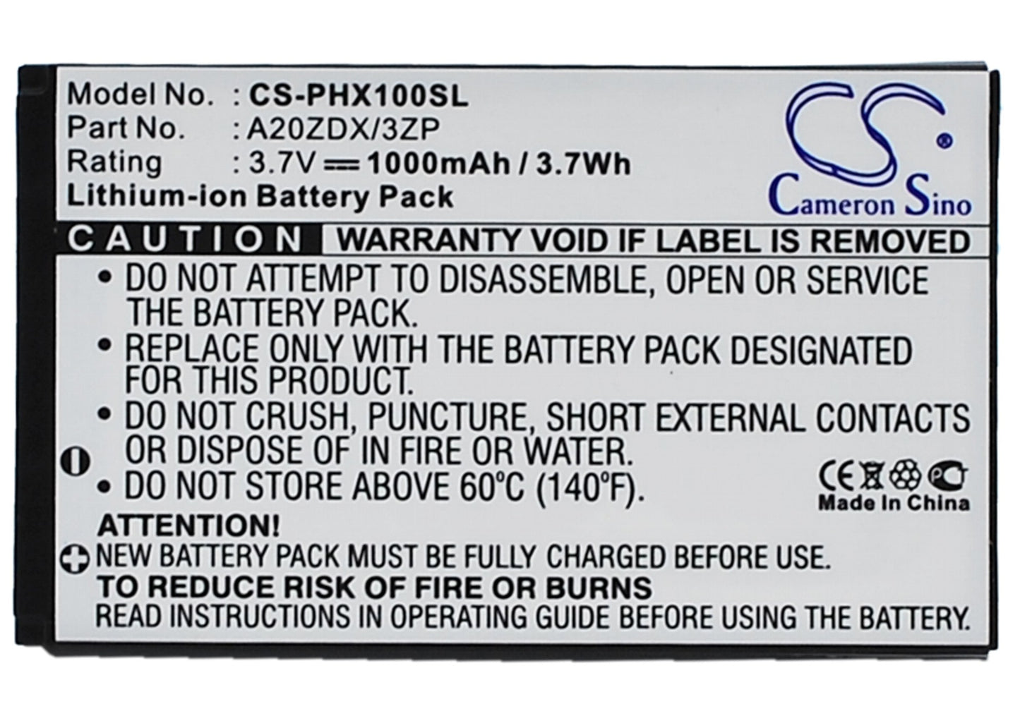 Replacement Battery for Philips Xenium X100 – Mobile, SmartPhone – 1000mAh / 3.7V - image 5