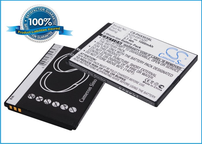 Replacement Battery for Philips Xenium X503 – Mobile, SmartPhone – 1000mAh / 3.7V - image 1
