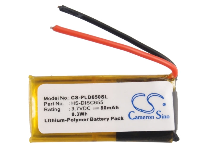 Replacement Battery for Plantronics Discovery 610 – Wireless Headset – 80mAh / 0.30Wh / 3.7V