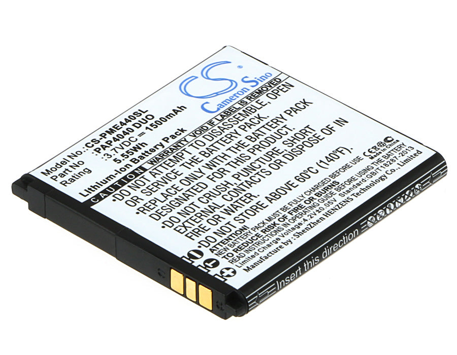 Replacement Battery for Prestigio MultiPhone 4040 Duo – Mobile, SmartPhone – 1500mAh / 3.7V - image 1