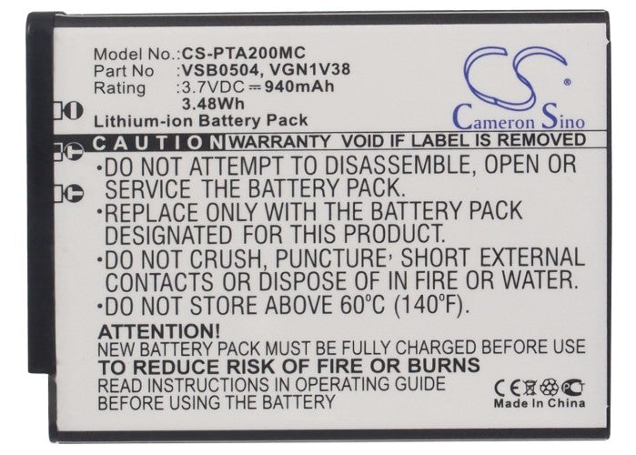 Replacement Battery for Panasonic HM-TA2 – Mobile, SmartPhone – 940mAh / 3.7V - image 5