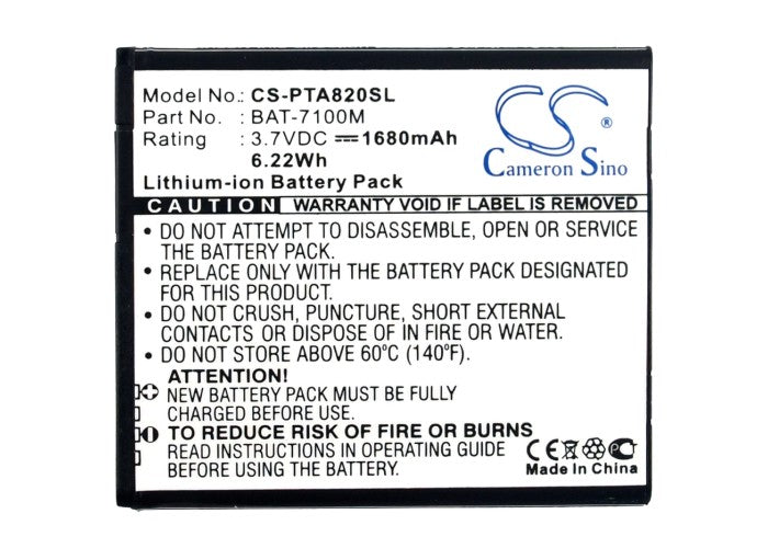 Replacement Battery for Sky | Pantech A820L – Mobile, SmartPhone – 1700mAh / 3.7V - image 5