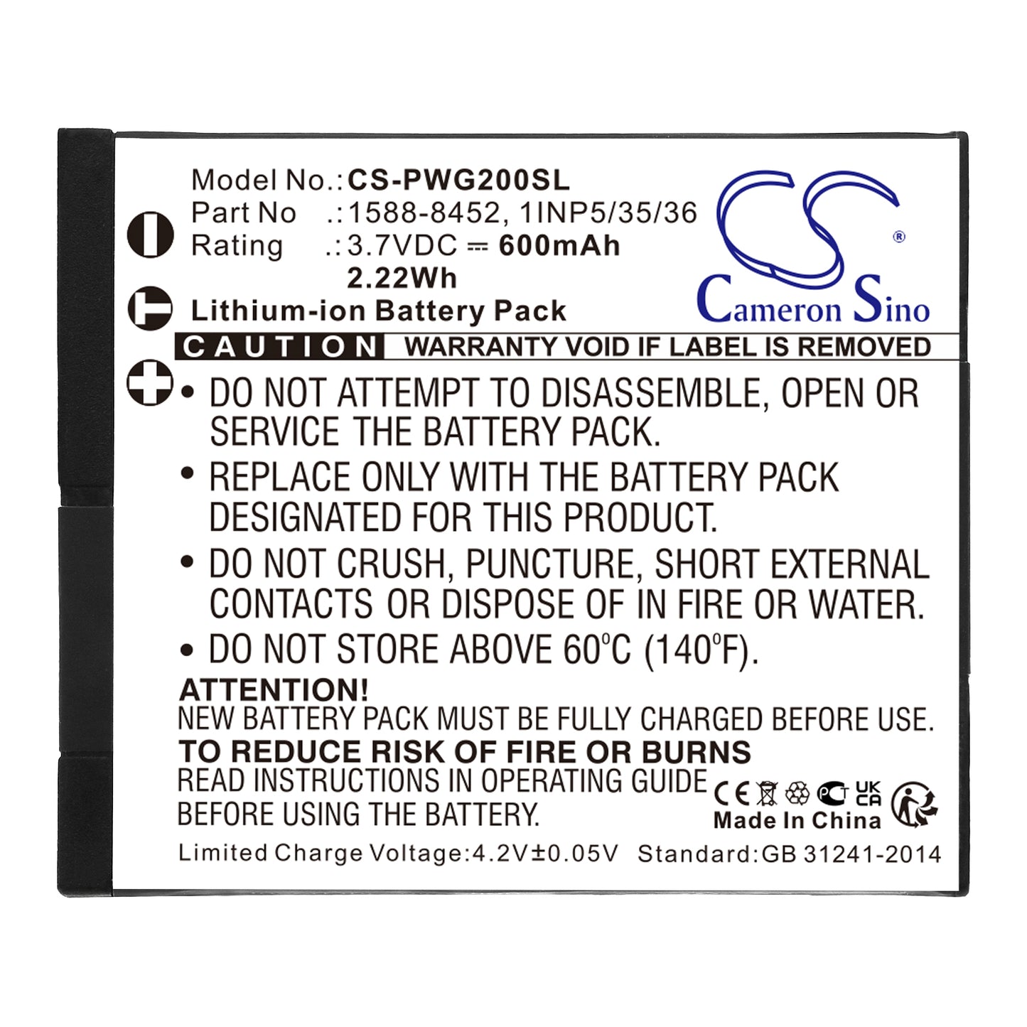 Replacement Battery for Panasonic RP-WFG20 – Wireless Headset – 600mAh / 3.7V - image 3