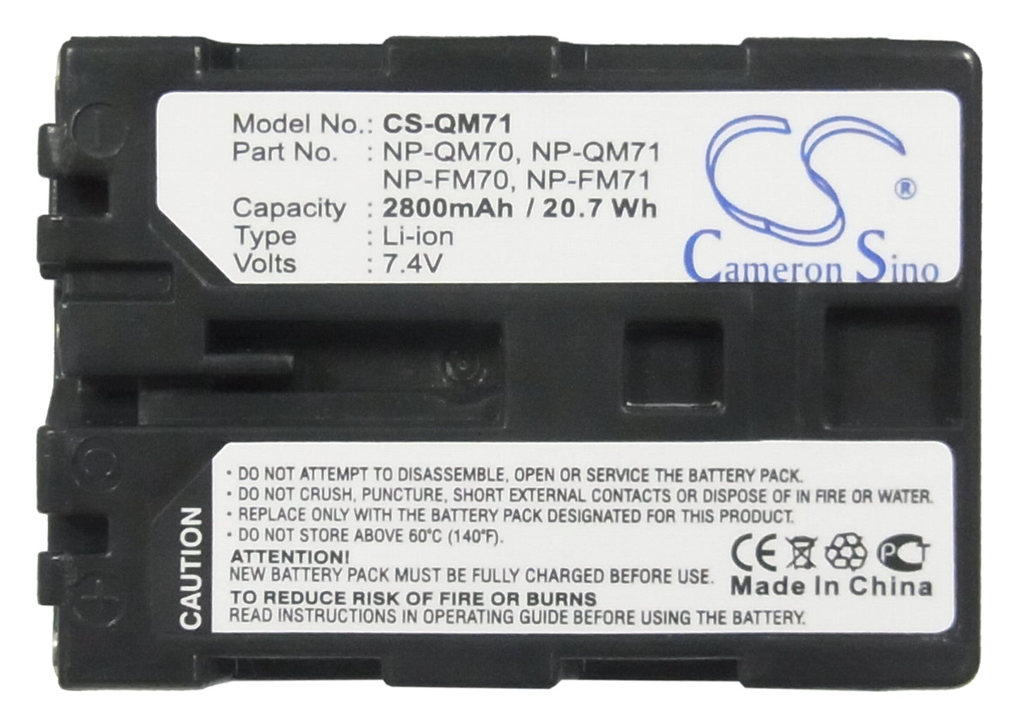 Replacement Battery for Sony CCD-TRV108 – Camera – 2800mAh / 7.4V