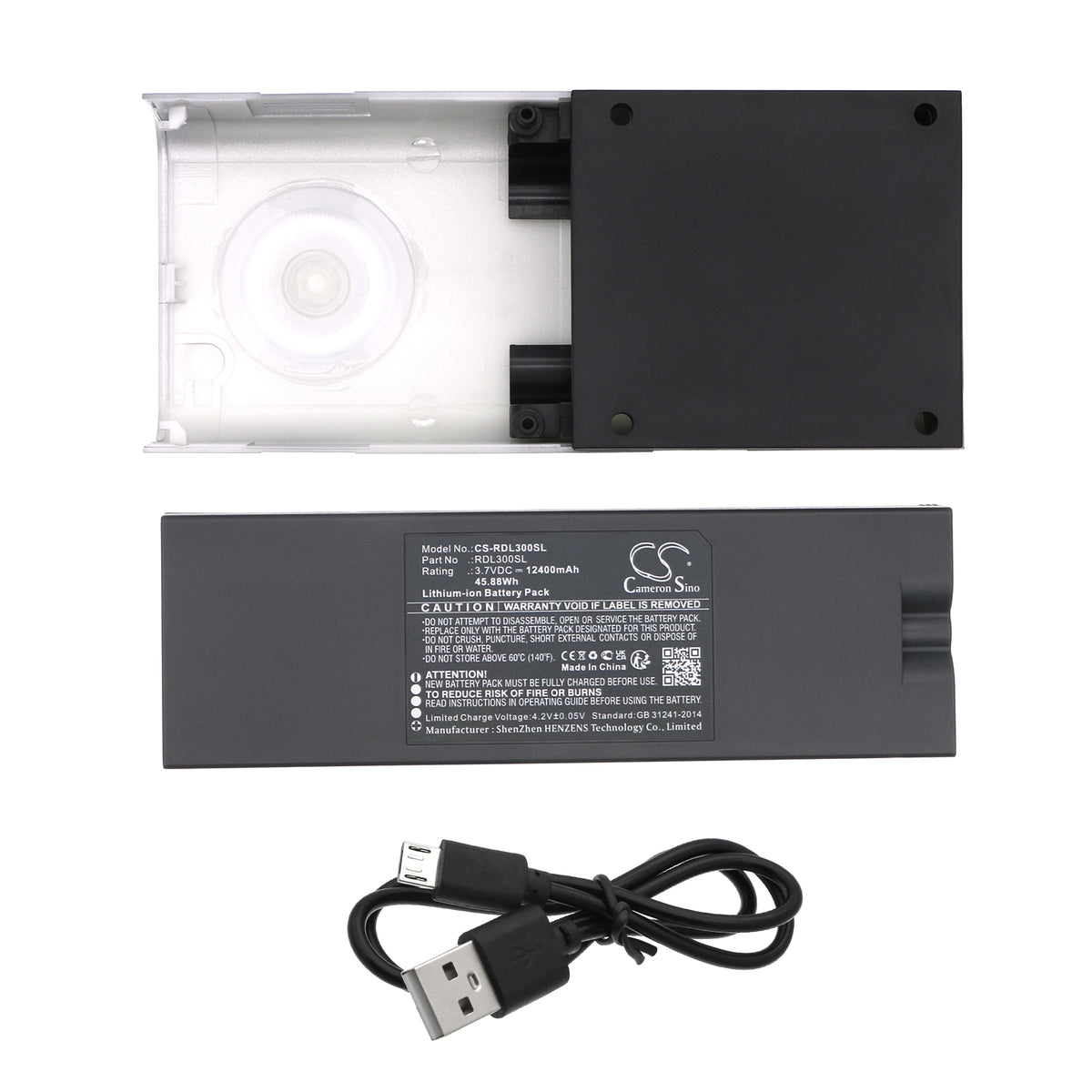 Replacement Battery for Ring Video Doorbell – Home Security Camera – 12400mAh / 3.7V