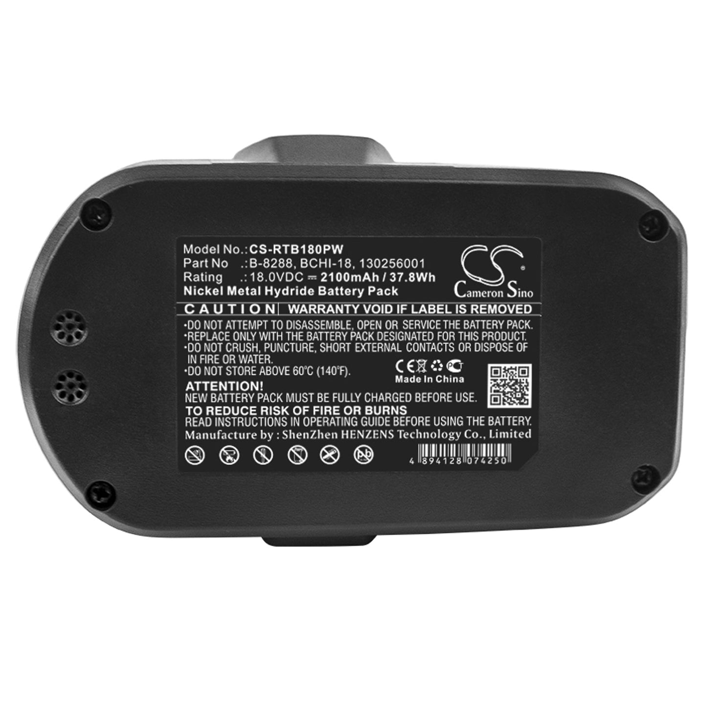 Replacement Battery for Ryobi CDL1802P4 – Power Tools – 2100mAh/37.8Wh / 18.0V