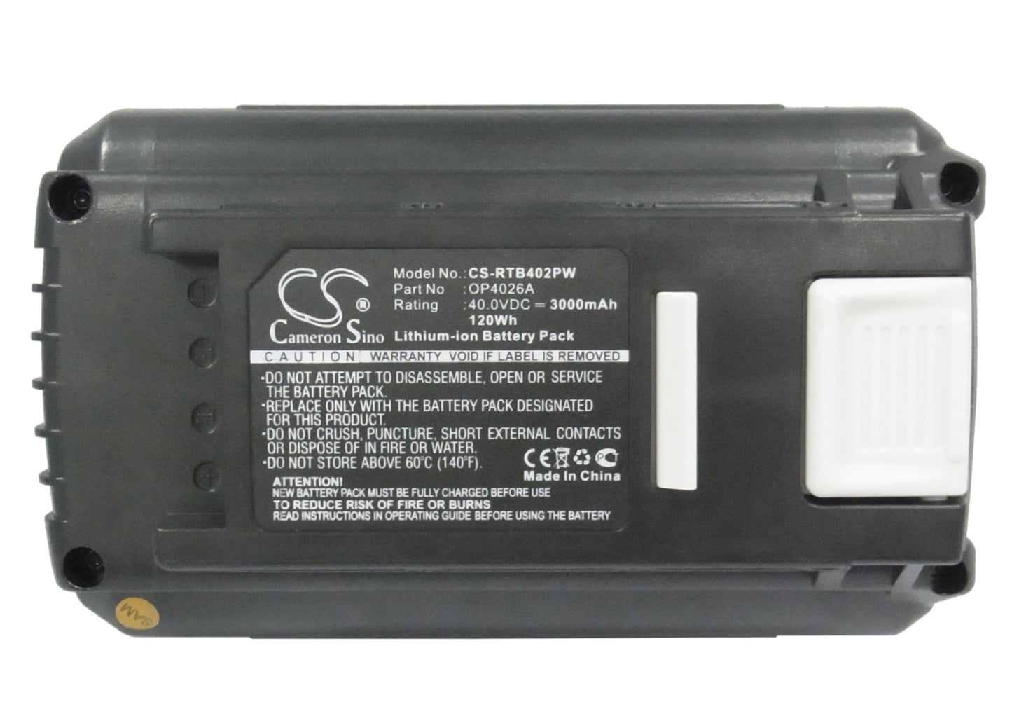 Replacement Battery for Ryobi 40V 14 IN Brushless Chain Saw – Power Tools – 3000mAh / 120.00Wh / 40.0V